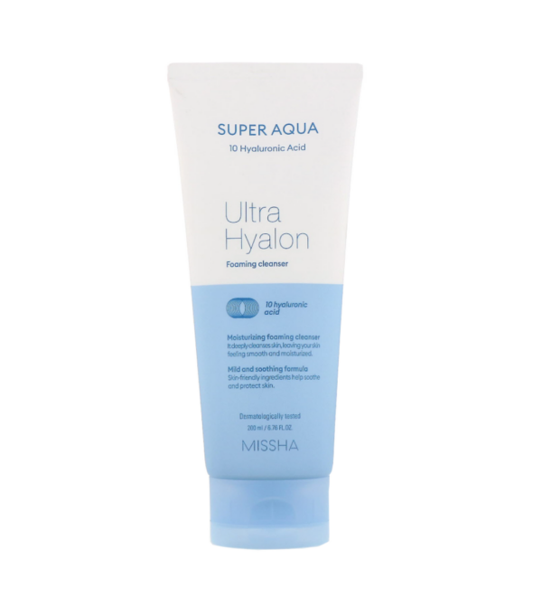 MISSHA - Super Aqua Ultra Hyalon Foaming Cleanser